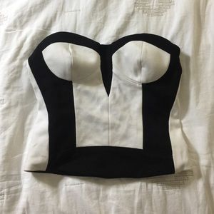 COPY - Bebe cropped bustier top